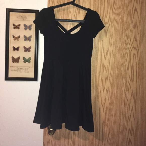 SOLD PAC sun black skater dress SOLD - Picture 1 of 1